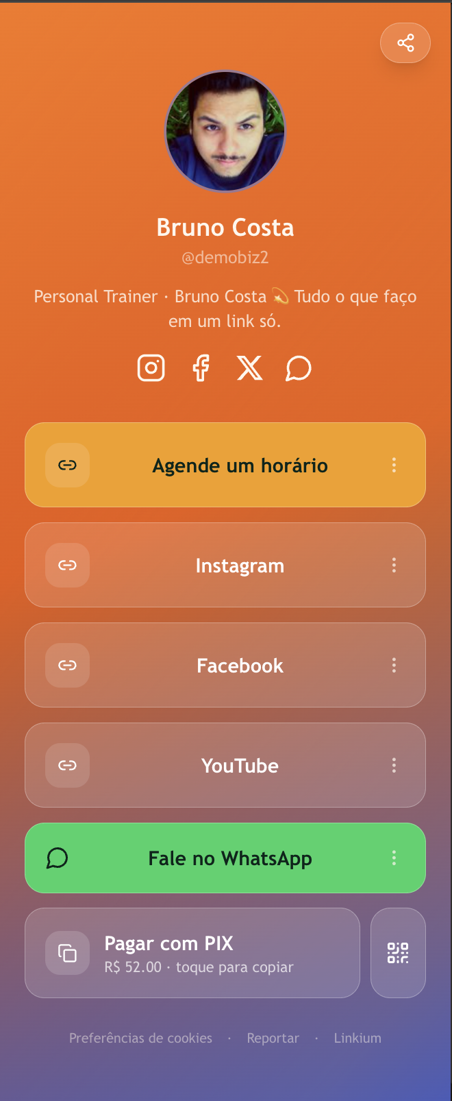 Template Bruno Costa — Personal Trainer