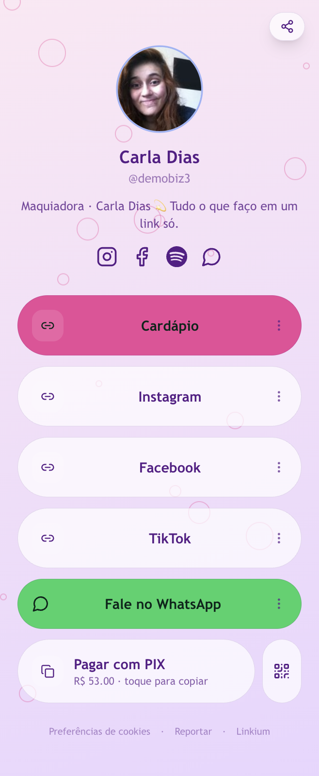 Template Carla Dias — Maquiadora