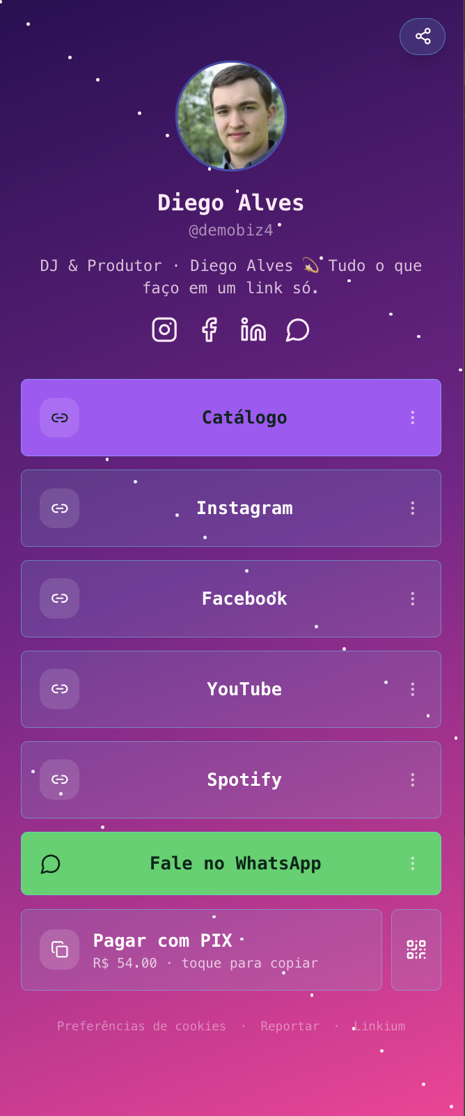 Template Diego Alves — DJ & Produtor
