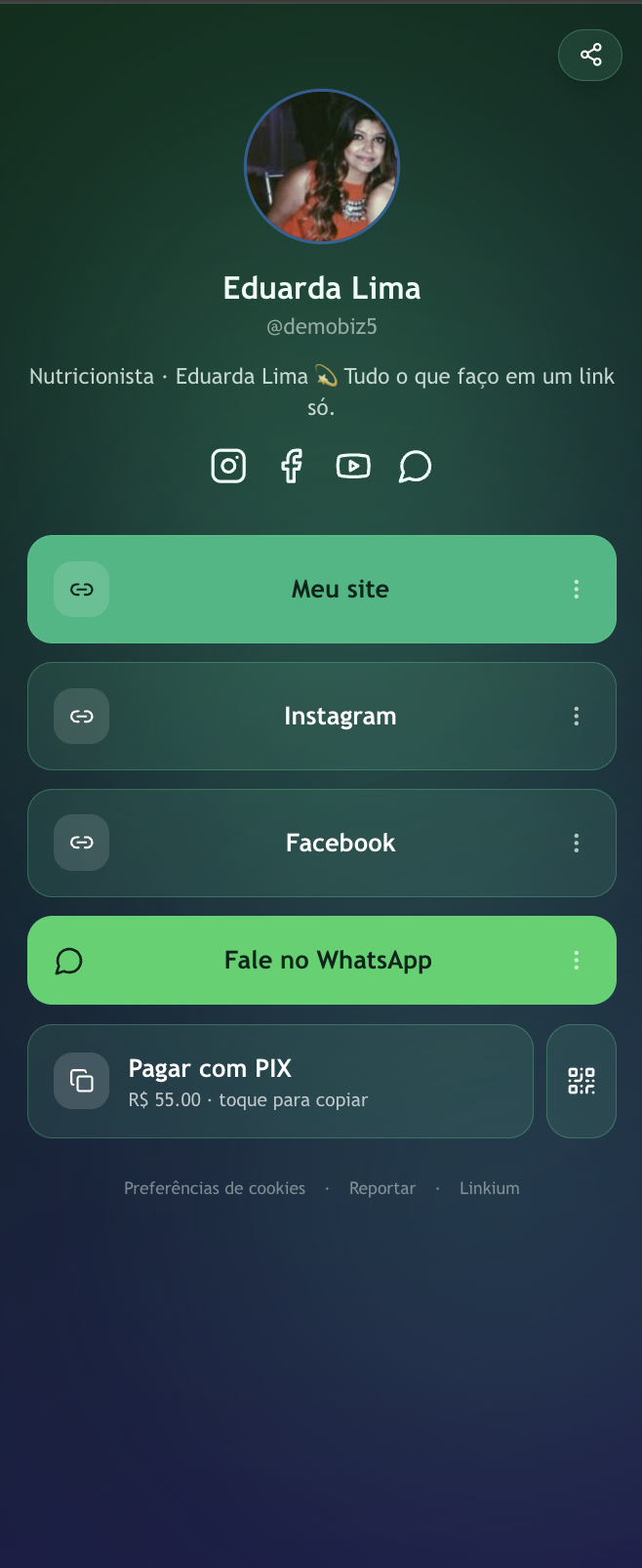 Template Eduarda Lima — Nutricionista