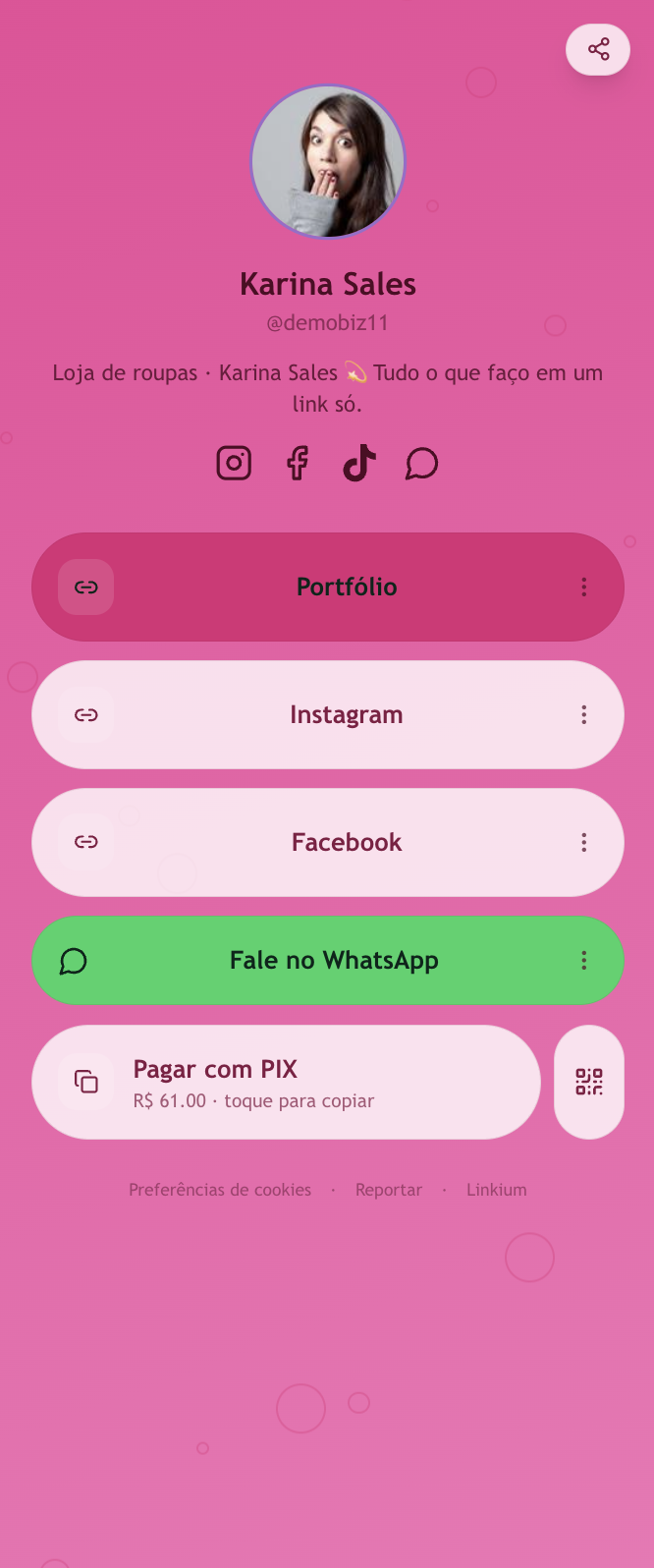 Template Karina Sales — Loja de roupas