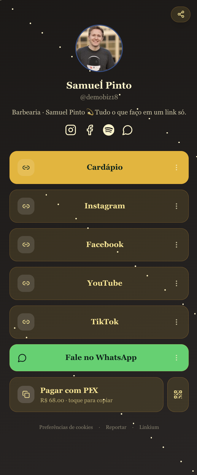 Template Samuel Pinto — Barbearia